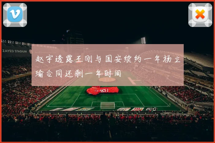 赵宇透露王刚与国安续约一年杨立瑜合同还剩一年时间
