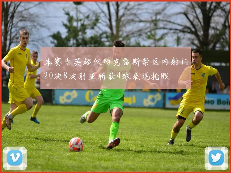 本赛季英超仅约克雷斯禁区内射门20次8次射正斩获4球表现抢眼